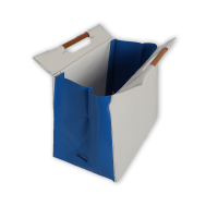 alfaset - Sac multifonction bleu blanc ouvert